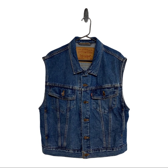 Vintage Levi’s 1990’s Blue Jean Vest 100% Cotton